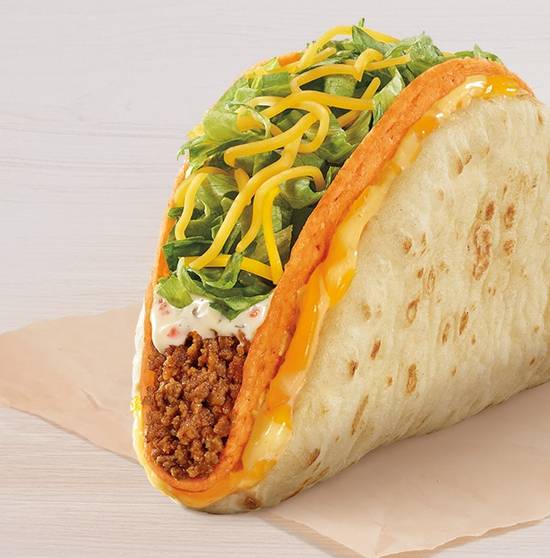 Order Doritos® Cheesy Gordita Crunch - Nacho Cheese food online from Taco Bell store, Lawrence on bringmethat.com
