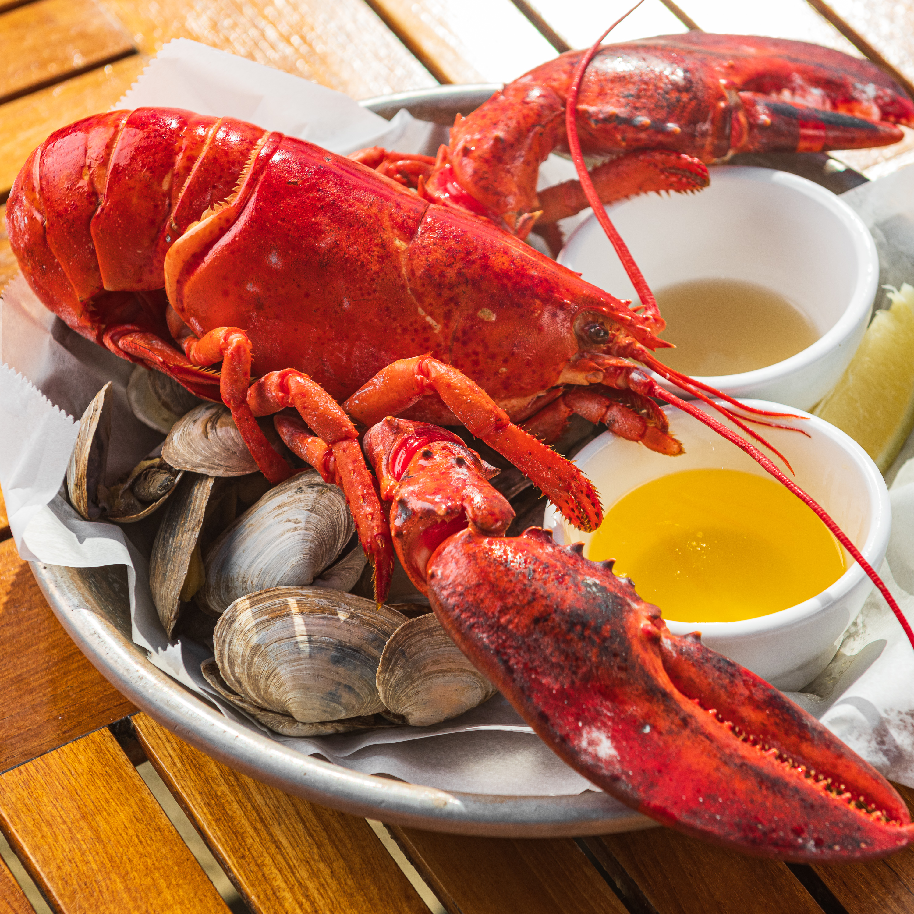 Order Lobster and Littleneck Combo food online from Iggy Boardwalk Lobster & Clam Bar store, Warwick on bringmethat.com