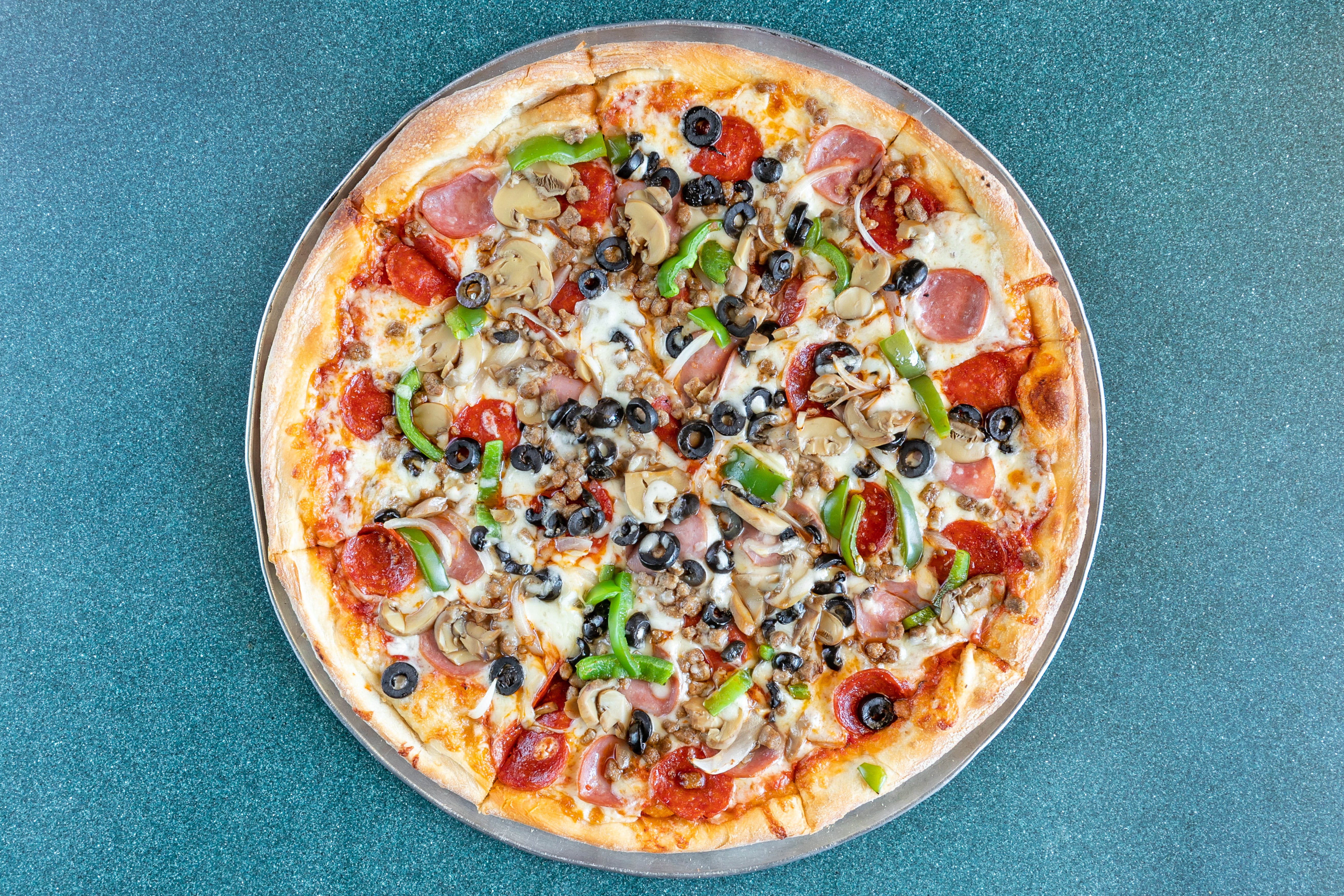 Order Special Pizza - Small 12" food online from Prespas Italian Restaurant store, Arlington on bringmethat.com