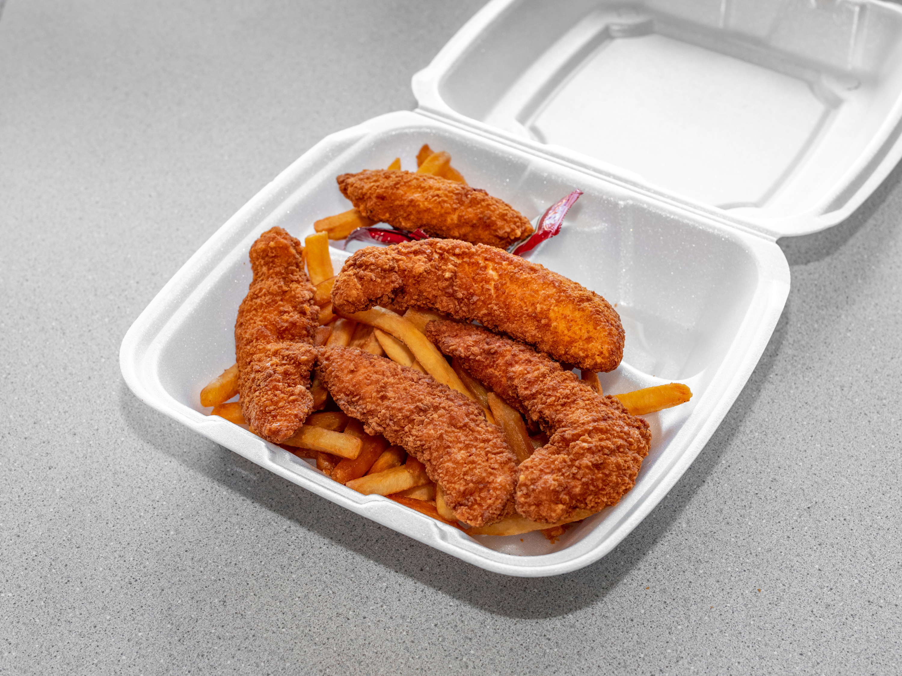 Order Chicken Finger Plate food online from Georgios House of Pizza store, Carver on bringmethat.com