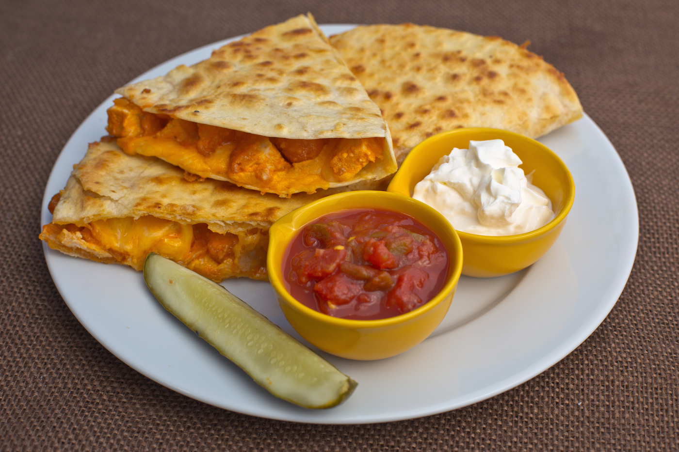 Order Buffalo Chicken Quesadilla food online from Golden Desserts store, Albany on bringmethat.com