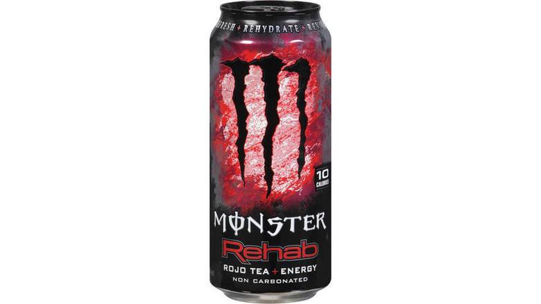 Order Monster Energy Rehab Rojo Tea & Energy Drink food online from Trumbull Mobil store, Trumbull on bringmethat.com