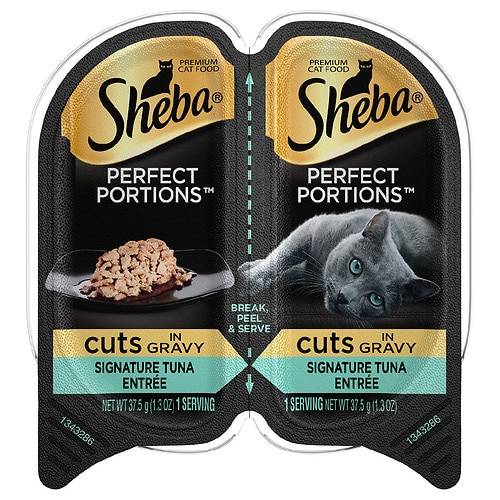 Order Sheba Choice Cuts Perfect Portions Chicken & Tuna - 1.3 oz x 12 pack food online from Walgreens store, Indian Trail on bringmethat.com