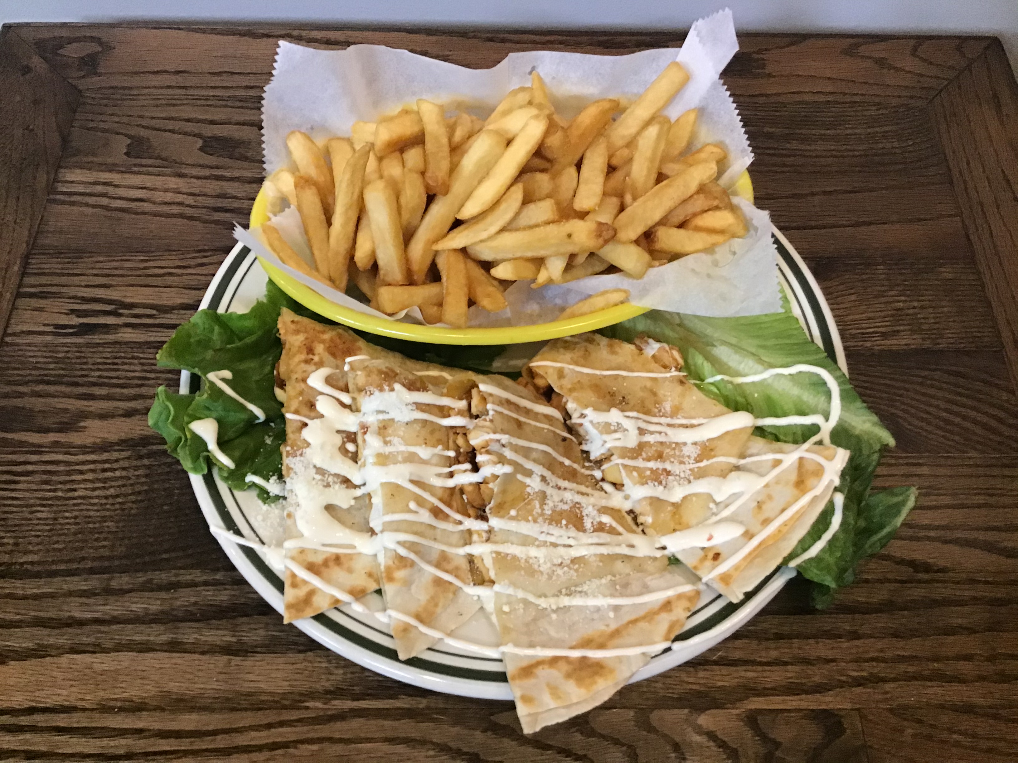 Order quesadilla with french fries food online from Elmhurst Deli store, Elmhurst on bringmethat.com