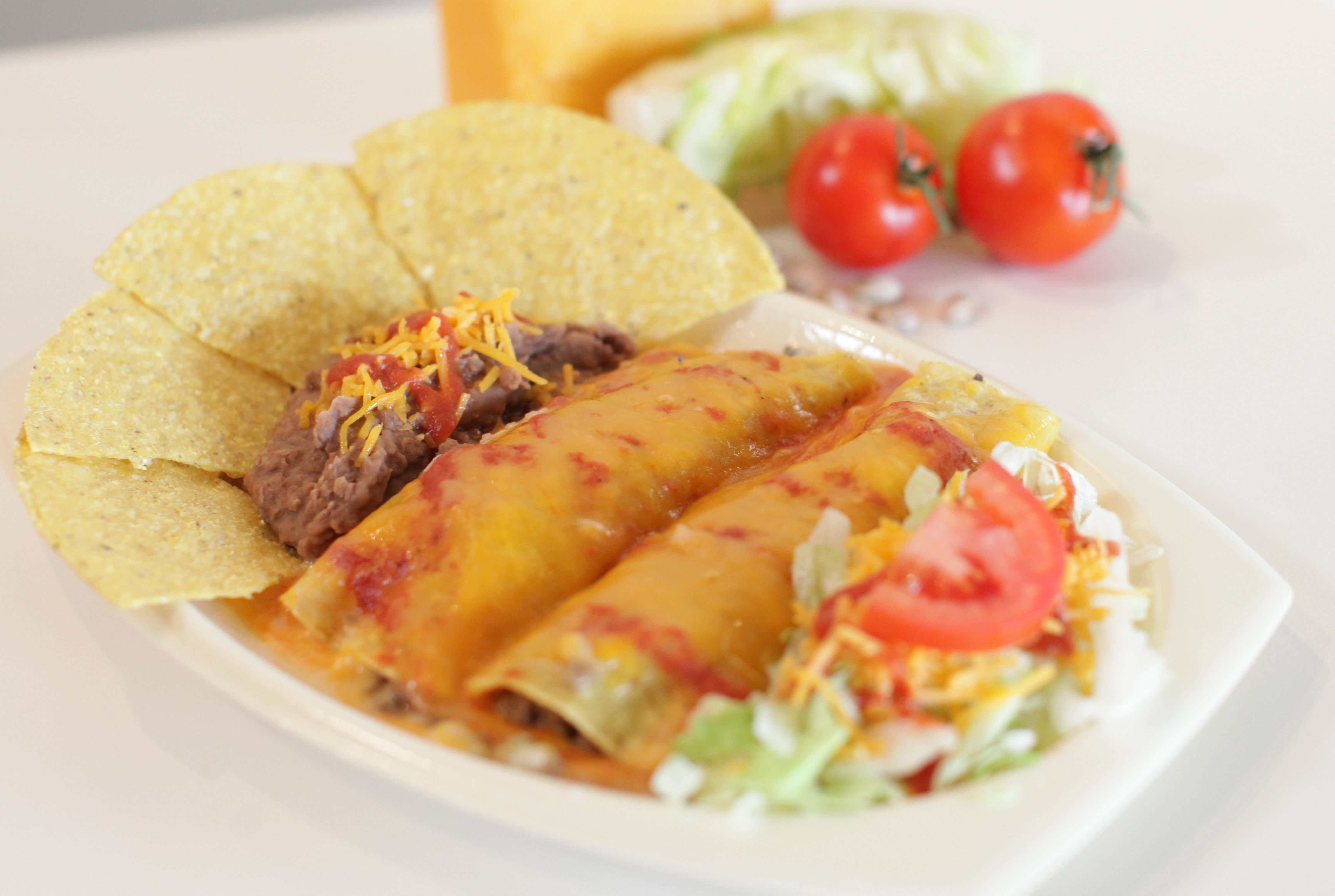 Order Enchilada Platter food online from Taco Via store, Overland Park on bringmethat.com