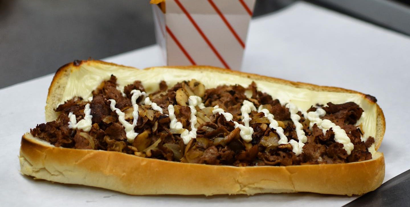 Order Steak Grinder - Small food online from Johnny's Pizza store, Brooklyn on bringmethat.com