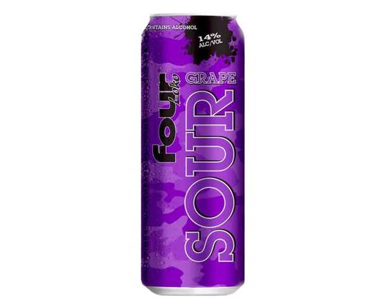 Order Four Loko Grape , 23.5oz cans, (14% ABV) food online from Moby Liquor store, Los Angeles on bringmethat.com