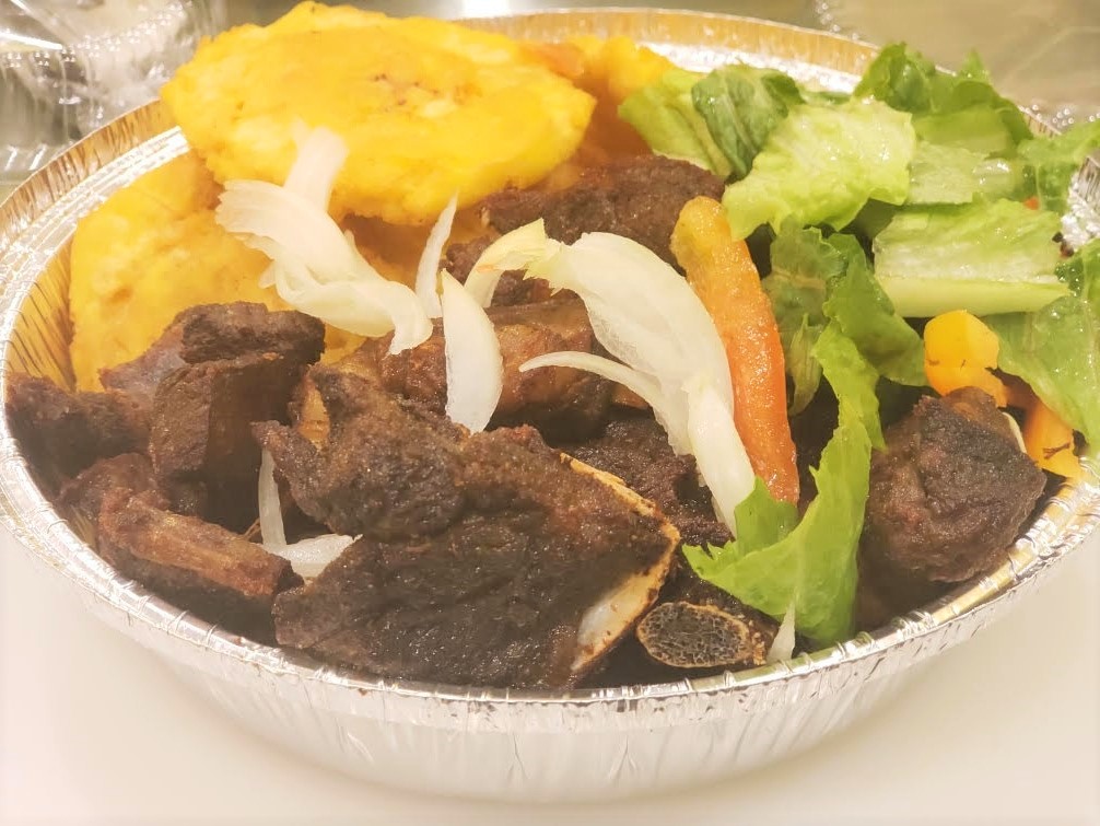 Order Fried Goat food online from Titi Island Cuisine store, Nyack on bringmethat.com