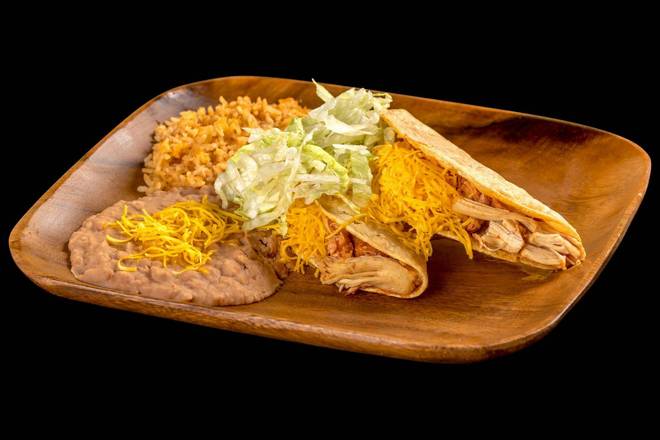 Order Two Chicken Tacos Combination Platter food online from Filiberto Mexican Food store, Phoenix on bringmethat.com