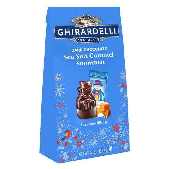 Order GHIRARDELLI Dark Chocolate Sea Salt Caramel Snowmen, 4.1 Oz Bag food online from CVS store, SOUDERTON on bringmethat.com