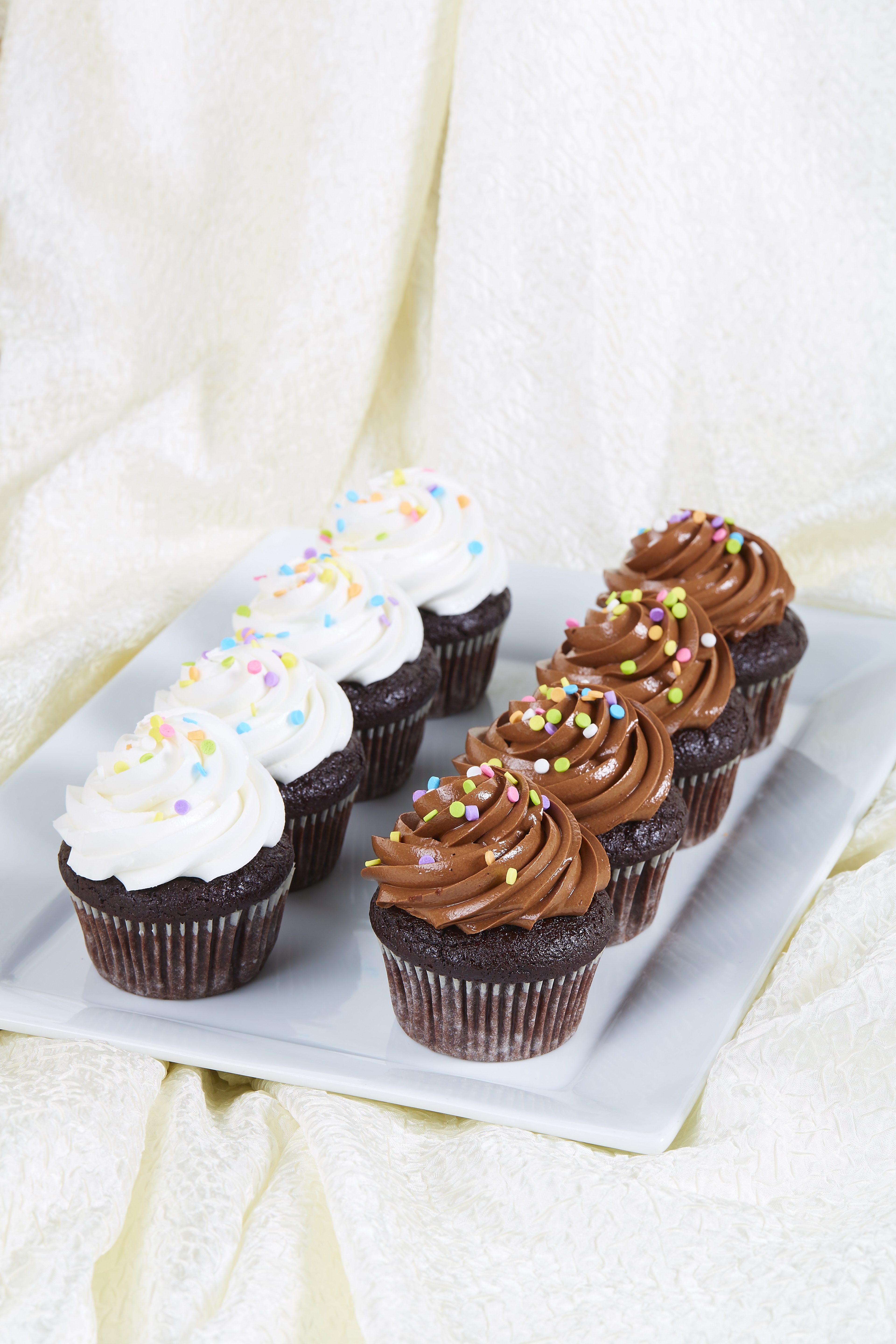 Order 6-Pack of Chocolate Gluten Free Cupcakes food online from Elegant Cakery store, Southlake on bringmethat.com