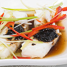 Order Steamed Chilean Sea Bass 清蒸雪鱼片 K food online from Jin's Fine Asian Cuisine store, Brookline on bringmethat.com