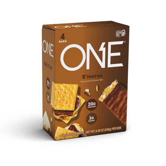 Order ONE Bar S'mores Flavored Protein Bar, 4 CT food online from CVS store, ROCKFORD on bringmethat.com