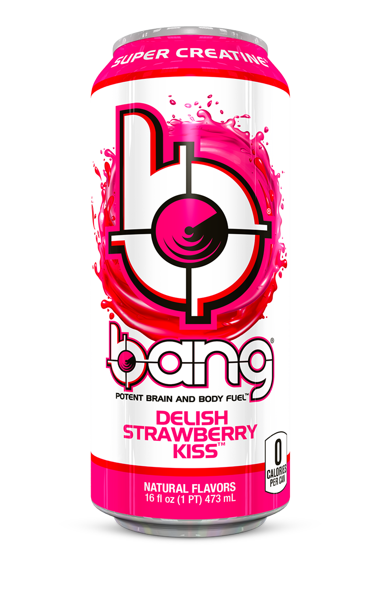 Order Bang Delish Strawberry Kiss 16oz food online from Extramile store, Desert Hot Springs on bringmethat.com