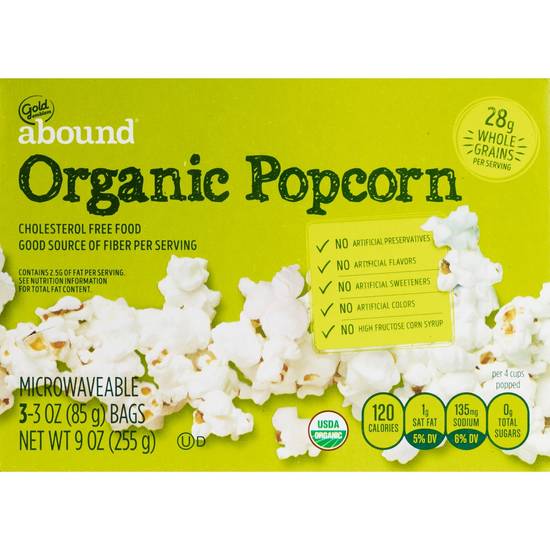 Order Gold Emblem Abound Organic Microwaveable Popcorn, 3CT food online from Cvs store, SAINT CLAIR SHORES on bringmethat.com
