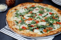 Order 10" Spinacini THIN food online from Bitcoin Pizza store, Santa Barbara on bringmethat.com