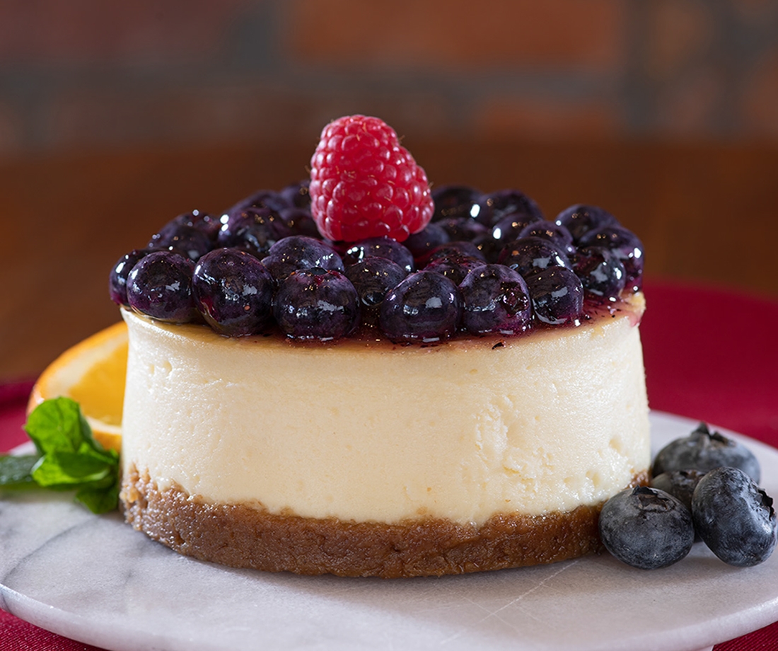 Order Blueberry Cheesecake (individual) food online from Urth Caffe store, Hawthorne on bringmethat.com