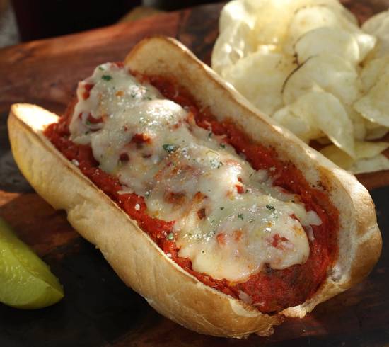 Order Meatball Parmigiana Sub food online from Johnny'S New York Style Pizza store, Hiram on bringmethat.com