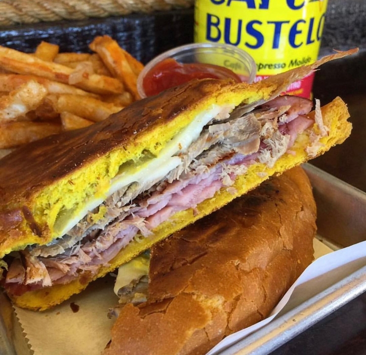 Order CUBANO food online from 90 Miles Cuban Cafe store, Chicago on bringmethat.com