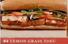 Order Lemongrass Tofu Banh Mi food online from Banh Mi Express store, Brentwood on bringmethat.com