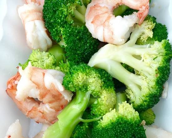 Order Steam Broccoli with Shrimp food online from New Great Wall store, South Orange on bringmethat.com
