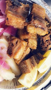 Order Chicharron de Cerdo (Fried Pork) food online from Angie's Breakfast Spot store, Brooklyn on bringmethat.com