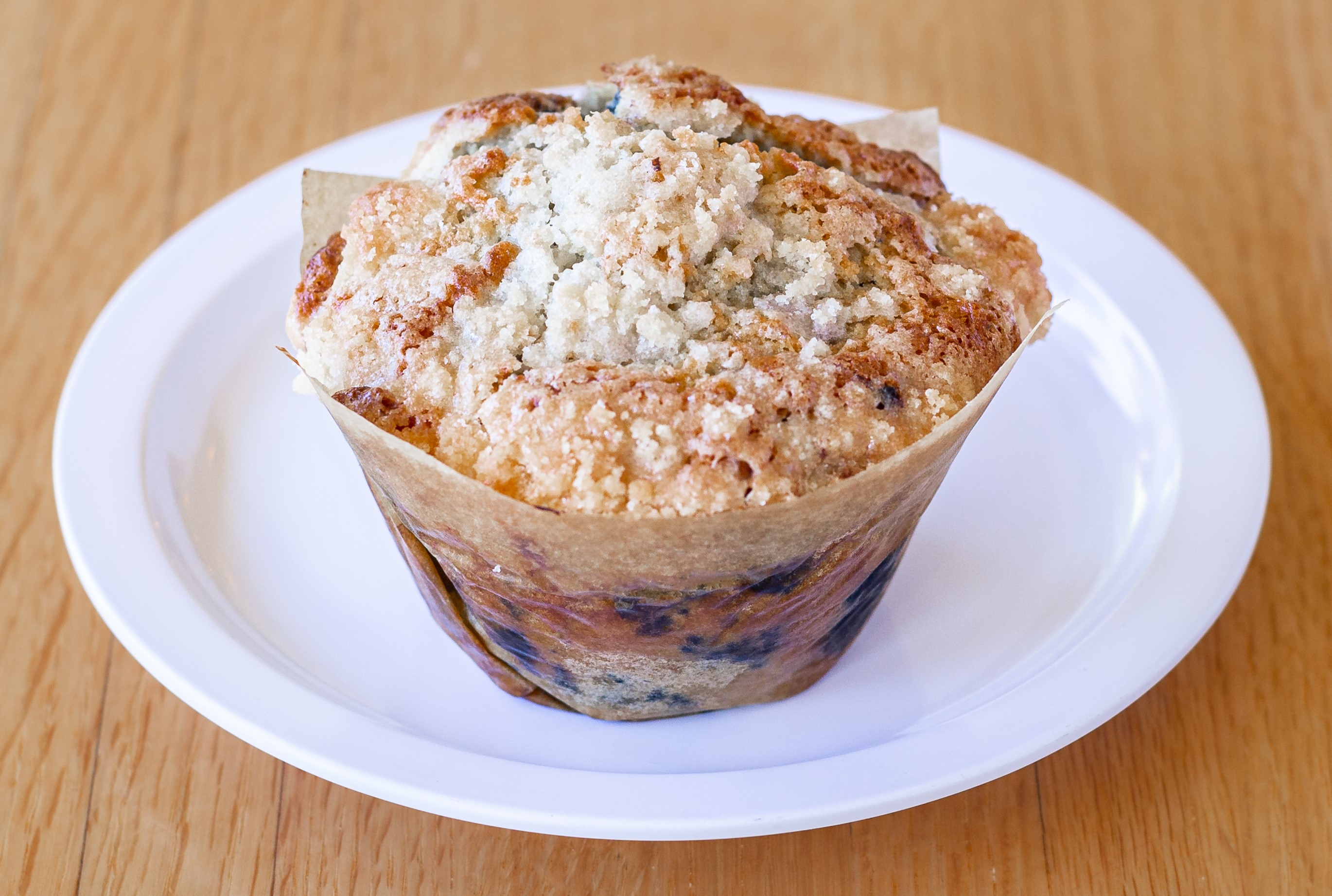 Order Blueberry Muffin food online from Courageous Bakery & Cafe store, Oak Park on bringmethat.com