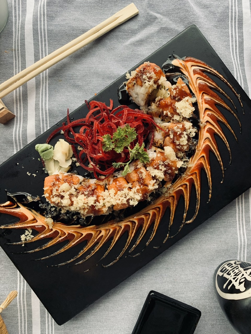 Order Angry Dragon Maki food online from Hands On Thai & Sushi store, Chicago on bringmethat.com
