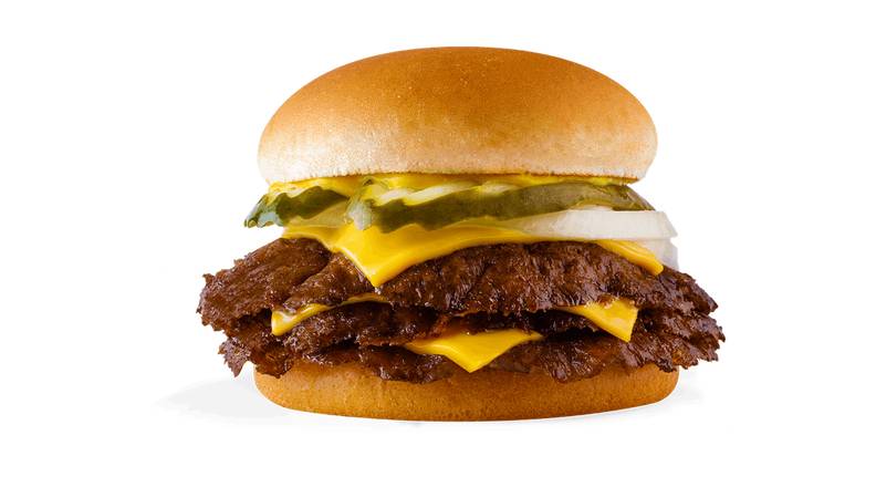 Order Triple Steakburger with Cheese food online from Freddy Frozen Custard & Steakburgers store, Oklahoma City on bringmethat.com