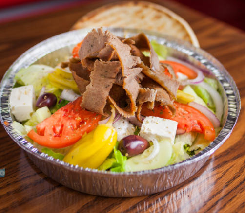 Order Gyro Salad food online from Wolfy's store, Chicago on bringmethat.com