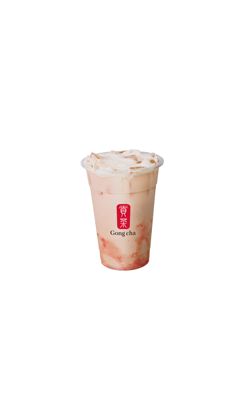 Order Strawberry Milk Tea food online from Gong Cha store, Plainsboro on bringmethat.com