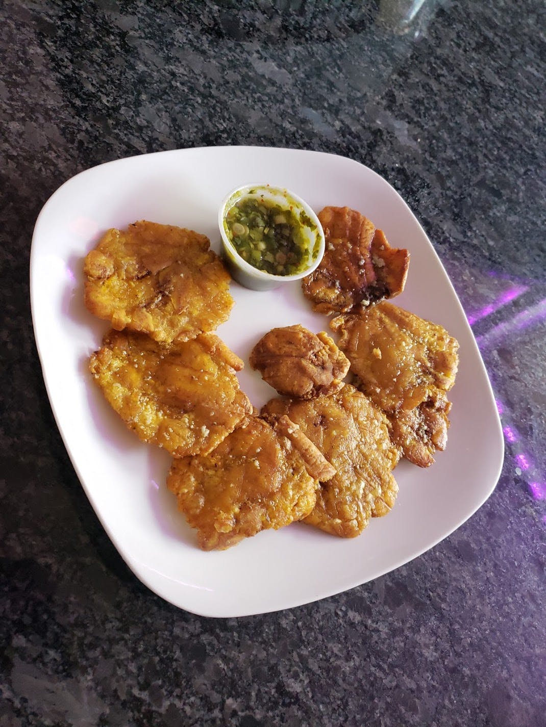 Order Fried Platains - 8 Pieces food online from Amigos Restaurant & Pizza store, Cheltenham on bringmethat.com