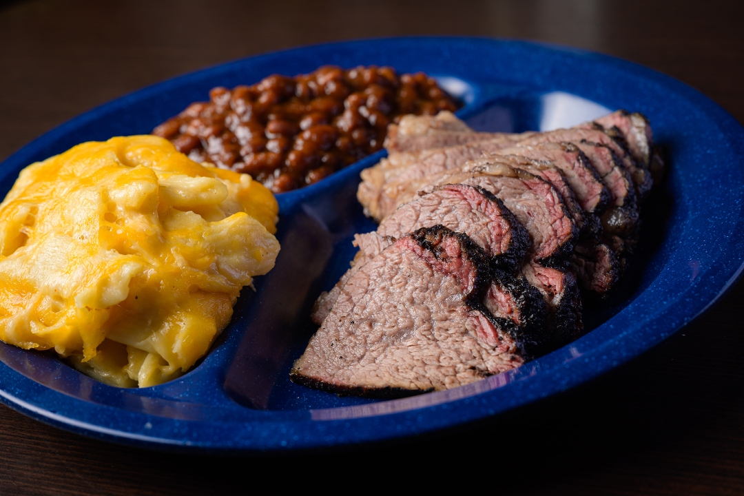 Order Tri Tip Plate food online from Blue Rock BBQ store, San Jose on bringmethat.com