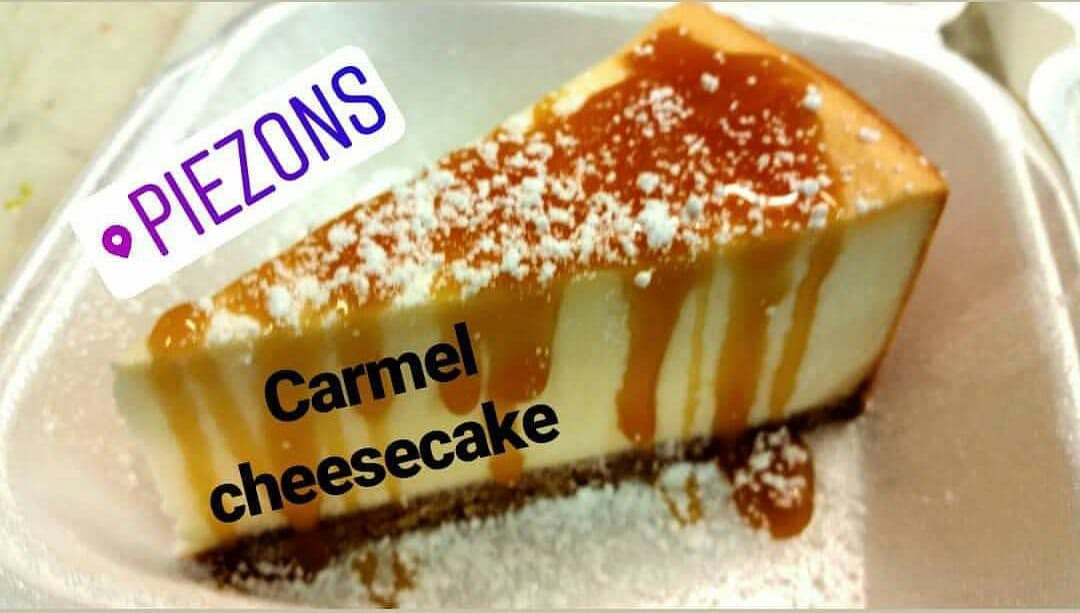 Order Caramel Cheese Cake - Dessert food online from Piezons Pizza store, Fulton on bringmethat.com