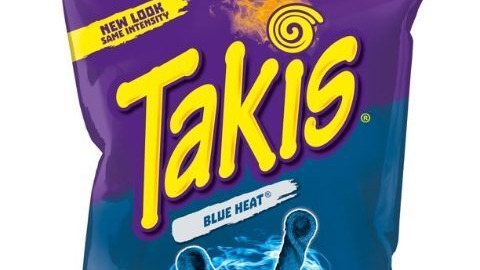 Order Takis Tortilla Chips Blue Heat Hot Chili Pepper 4 oz food online from Rebel store, Las Vegas on bringmethat.com