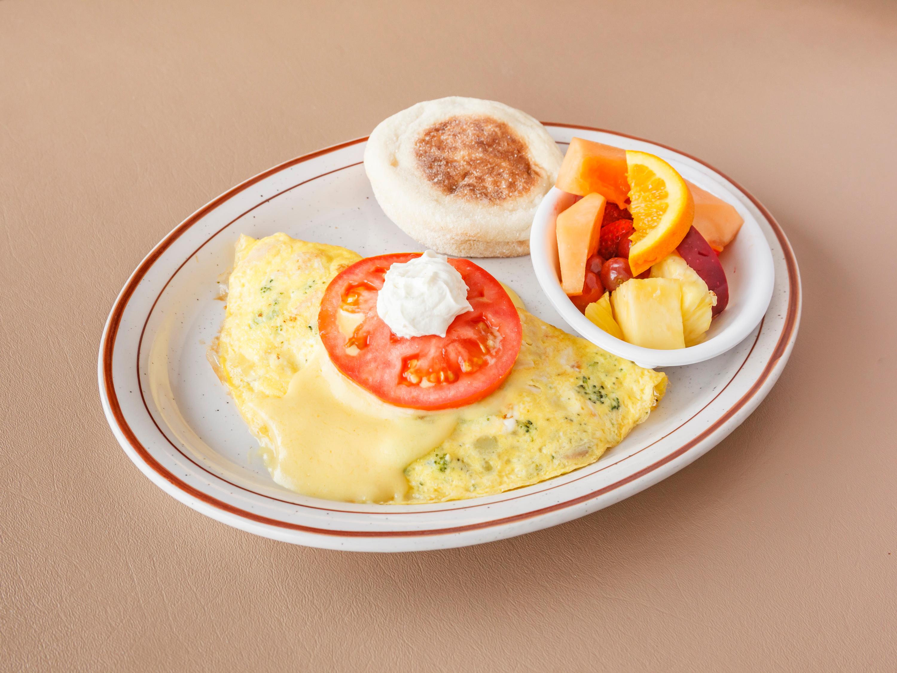 Order Sir Benedict Omelet food online from Le Peep Restaurant store, Springfield on bringmethat.com