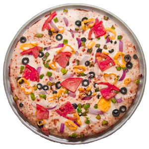 Order California Veggie Pizza (Small - 9") food online from Pizza Plus store, Kingsport on bringmethat.com