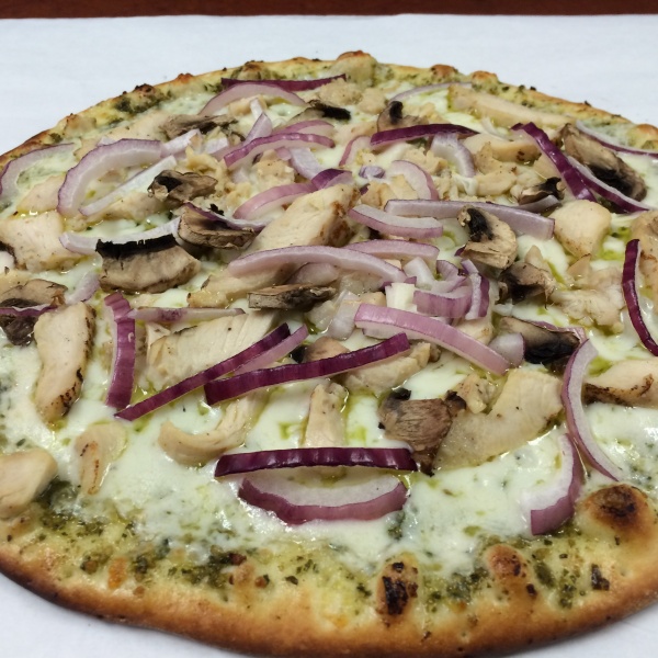 Order Pesto Chicken Pizza food online from Ipizza store, Newark on bringmethat.com