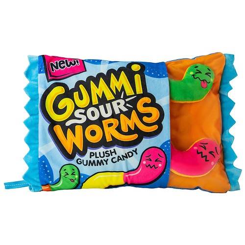 Order Festive Voice Sour Gummi Worms Plush - 1.0 ea food online from Walgreens store, San Marcos on bringmethat.com