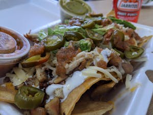 Order Locos Nachos food online from Que Tal Pollo store, Independence on bringmethat.com