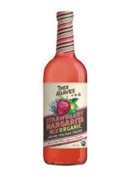 Order Tres Agaves Strawberry Margarita Mix 1 Bottle 1.0L food online from Friends Liquor store, San Francisco on bringmethat.com