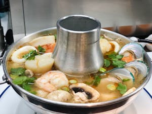 Order Tom Yum Soup food online from Tamarind Thai Cuisine store, Camarillo on bringmethat.com