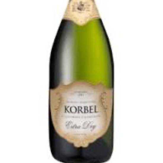 Order Korbel extra dry champagne 750ml food online from Bay Area Liquors & Groceries store, Oakland on bringmethat.com