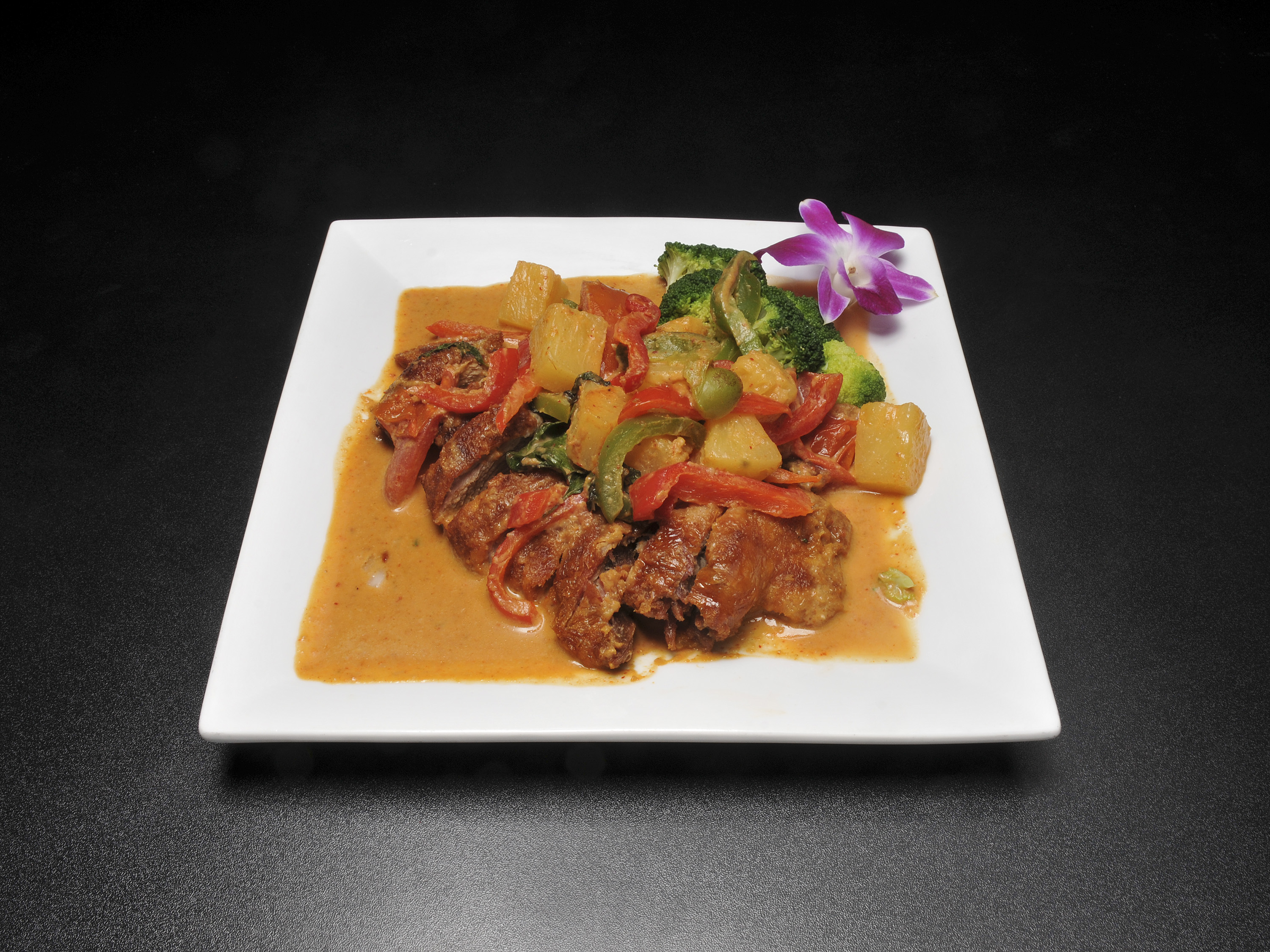 Order C12. Duck Curry Special food online from Thai Fusion Cuisine store, Pinehurst on bringmethat.com
