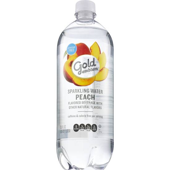 Order Gold Emblem Sparkling Water 33.8 OZ, Peach food online from Cvs store, PEARL on bringmethat.com