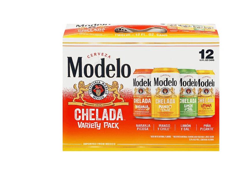 Order Modelo Chelada Variety Pack Beer 12 - 12 Fl Oz Cans food online from Windy City Liquor Market store, El Cajon on bringmethat.com