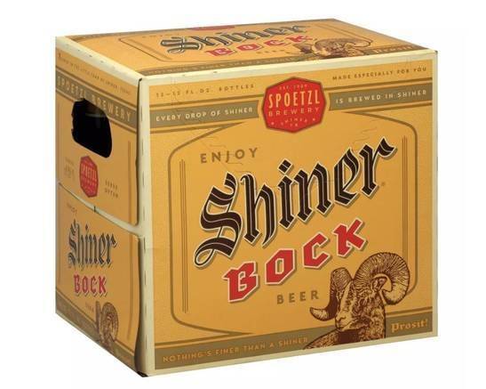 Order Shiner Bock, 12pk-12oz bottle beer food online from Cold Spring Liquor store, Liberty Hill on bringmethat.com
