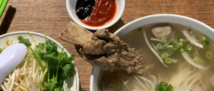 Order Hot and Spicy Soup food online from Peacock Vietnamese Cuisine store, Sierra Vista on bringmethat.com