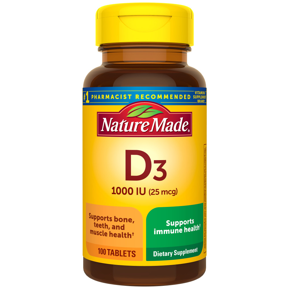 Order Nature Made Vitamin D3 Tablets, 1000 IU - 100 ct food online from Rite Aid store, Williamsville on bringmethat.com