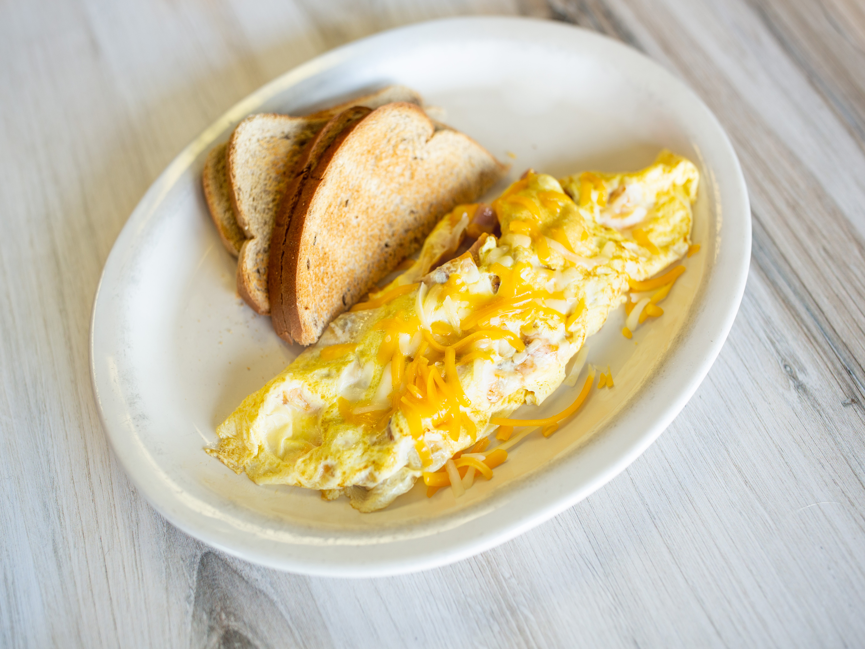 Order Ham and Cheese Omelette food online from Morgan Corner Cafe store, Mooresville on bringmethat.com